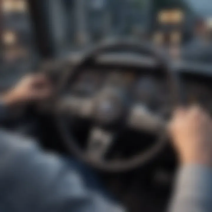 Advanced steering wheel and pedals for semi truck simulator