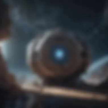 Cosmic Station Odyssey Futuristic space station in outer space