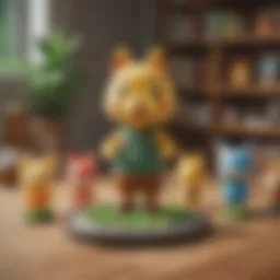 Showcase of various Animal Crossing Amiibo figures