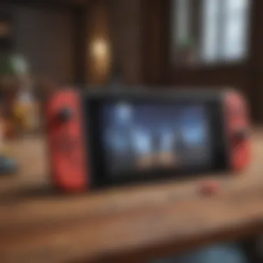 Nintendo Switch console featuring Kingdom Hearts gameplay