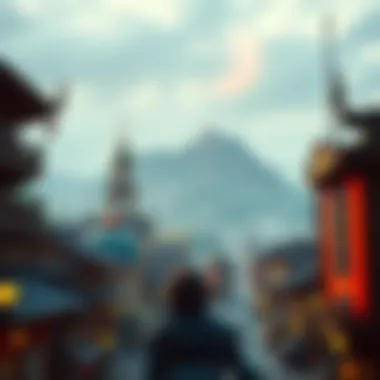A beautifully rendered city from an RPG game reflecting rich storytelling