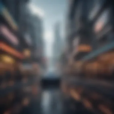 Imagining Futuristic Landscapes An intricate design of a futuristic cityscape