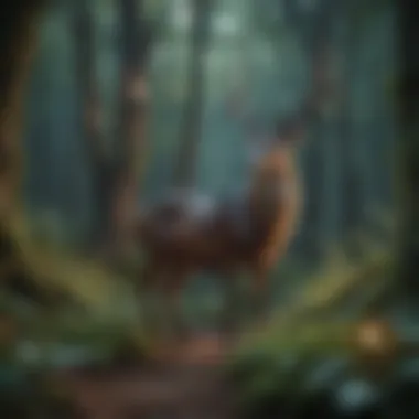 Creating Enchanted Creatures A vibrant illustration of magical creatures in an enchanted forest