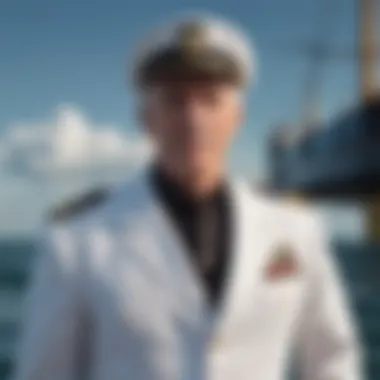 Portrait of Captain Farris with a backdrop of the open ocean