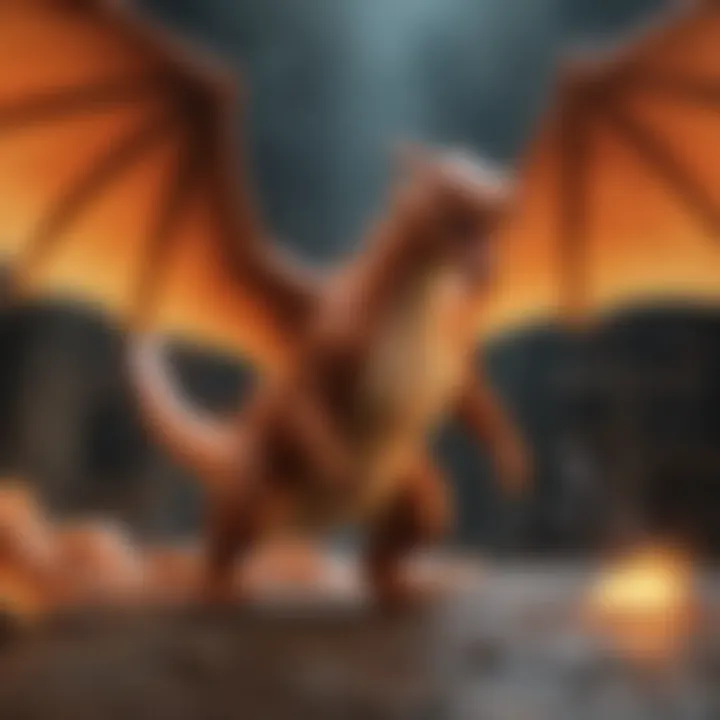 Charizard Battling a Fierce Opponent