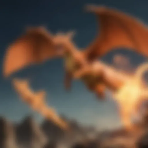 Majestic Charizard in Flight