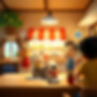 Illustration of collaborative gameplay enhanced by the online shop