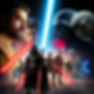 Character Development in Star Wars Visual representation of key characters and their arcs throughout the saga