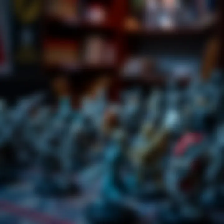 A collection of unique miniatures representing various character classes