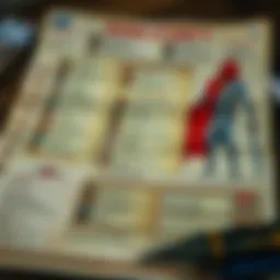 An intricate character sheet showcasing diverse attributes and backgrounds