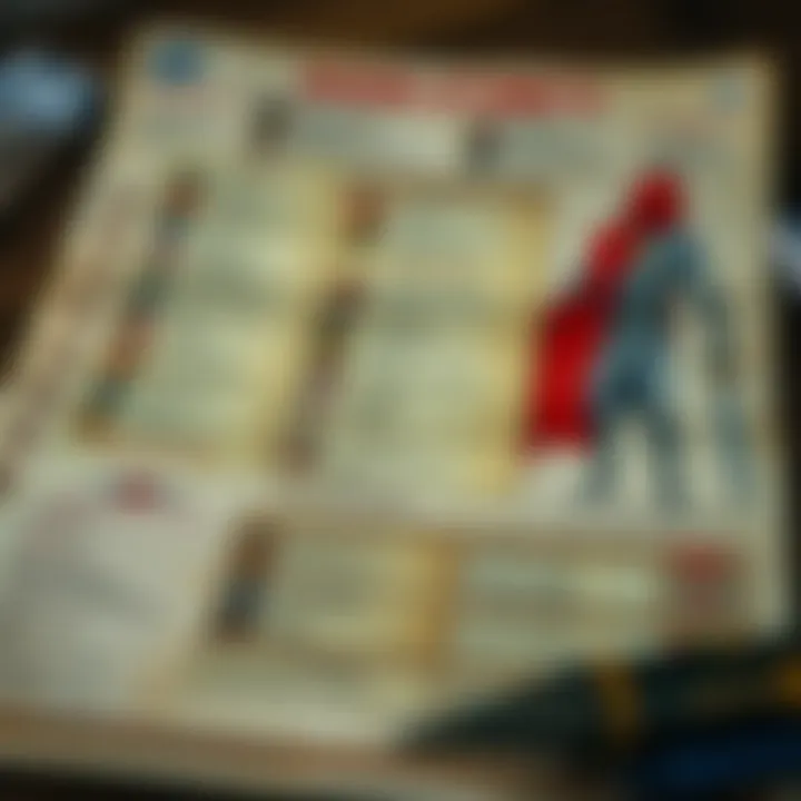 An intricate character sheet showcasing diverse attributes and backgrounds