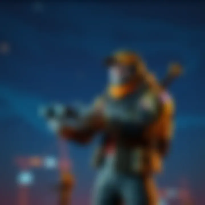 Cross-Platform Play in Fortnite Player exploring cross-platform capabilities