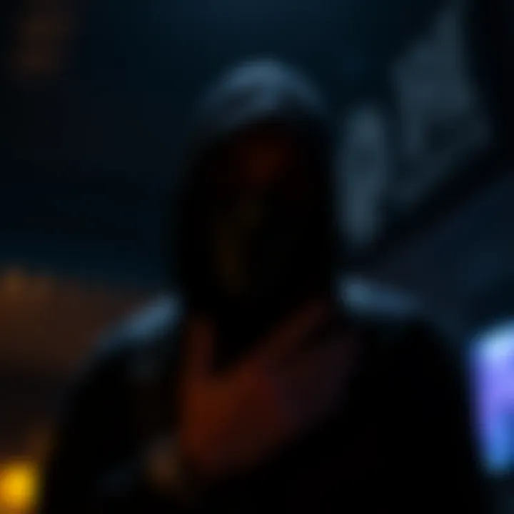 The Essence of Character Choice A shadowy figure representing the essence of character choice in gaming