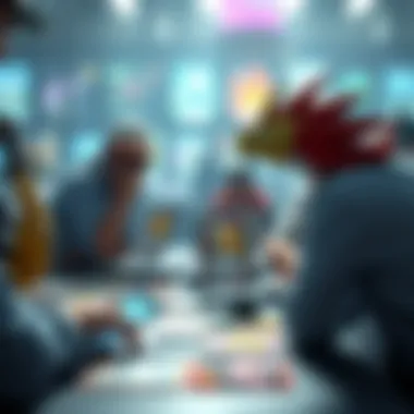 TCGO: A Strategic Duel A dynamic illustration of a TCGO match with cards and gameplay elements.