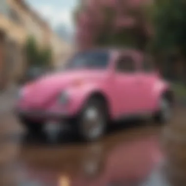 Eco-friendly features of pink bug car