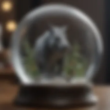 Eeyore Snowglobe Engraved Details