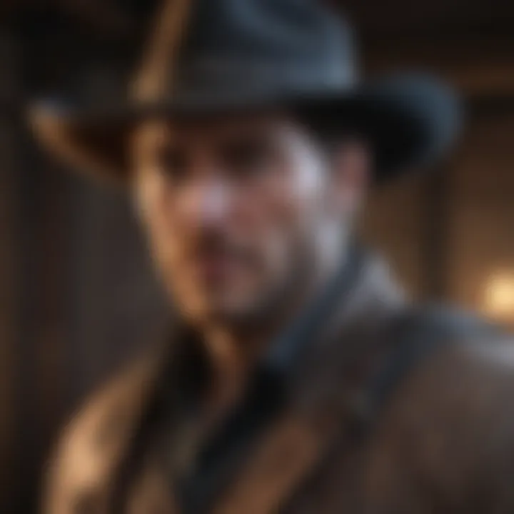 Enigmatic Gunslinger Character