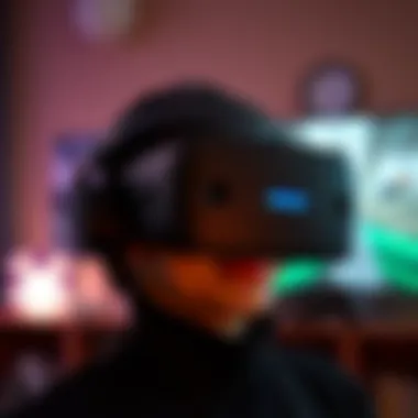 A sleek entry-level VR headset showcasing its design