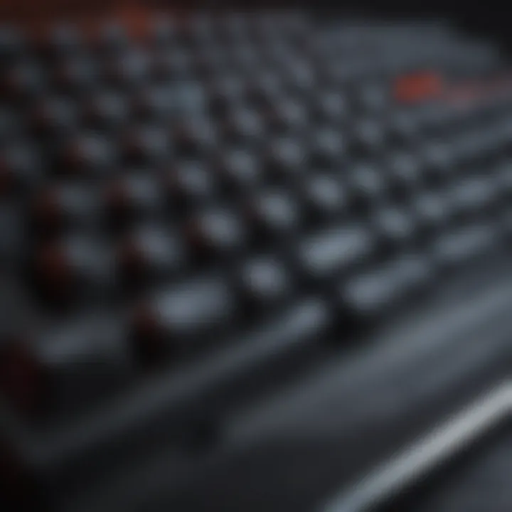 High-performance mechanical keyboard with customizable keys
