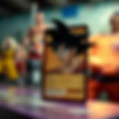 Close-Up of a Rare Dragon Ball Z Card Close-up of a rare Dragon Ball Z card showcasing its artwork and stats