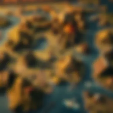 Map showcasing the various expansions of World of Warcraft