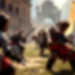 Tactical battlefield with strategic characters