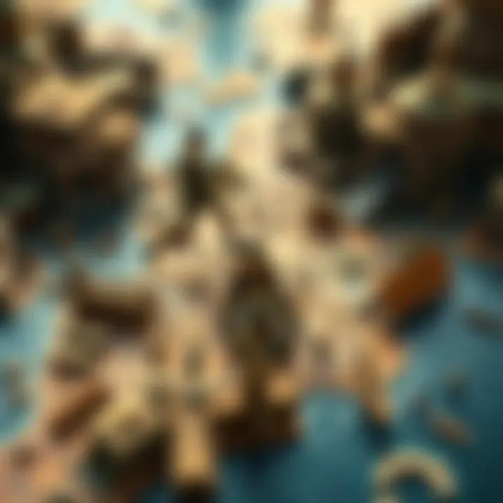 A beautifully crafted map showcasing historical landmarks