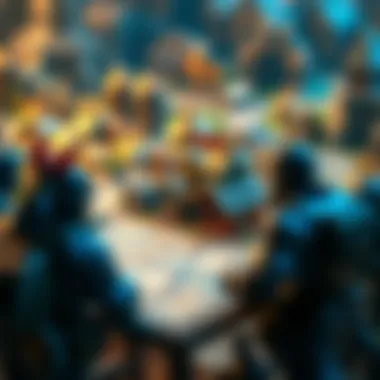 An engaging scene of resource management in a strategy game