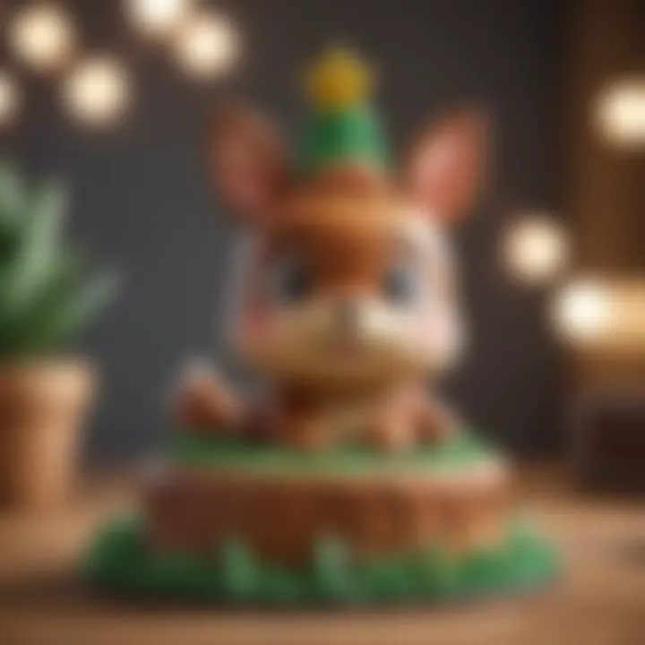 Animal Crossing birthday cake decoration