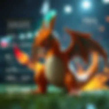 The Intersection of Gaming Mechanics and Mathematics Infographic illustrating the connection between gaming mechanics and mathematics in Charizard's gameplay