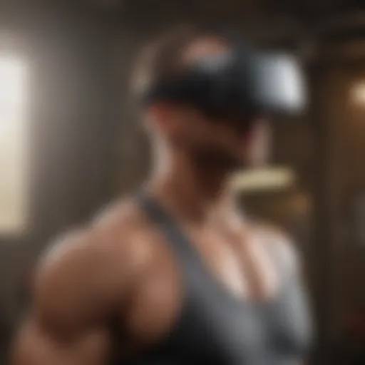 Virtual reality fitness training concept