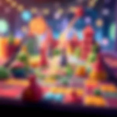 Colorful graphics and unique mechanics in a puzzle game