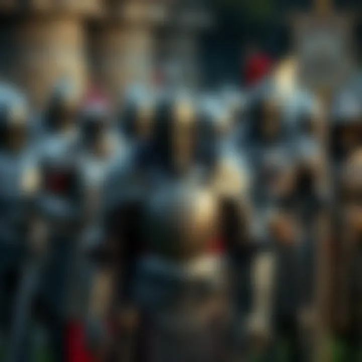 A stunning array of medieval armor showcasing various designs and materials