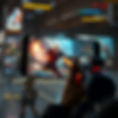 A thrilling action game display with dynamic gameplay