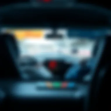 Split-screen view of two players racing against each other