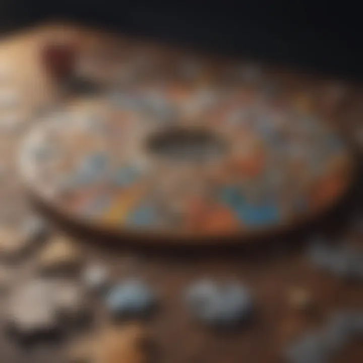 An engaging layout of various types of circular puzzles displayed together.