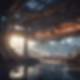 A visually stunning representation of a futuristic civilization in the game