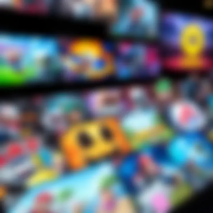 Variety of Game Genres A vibrant display of various genres of free PC games available on different platforms