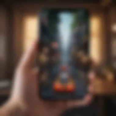 Vibrant gaming interface showcasing a thrilling mobile game