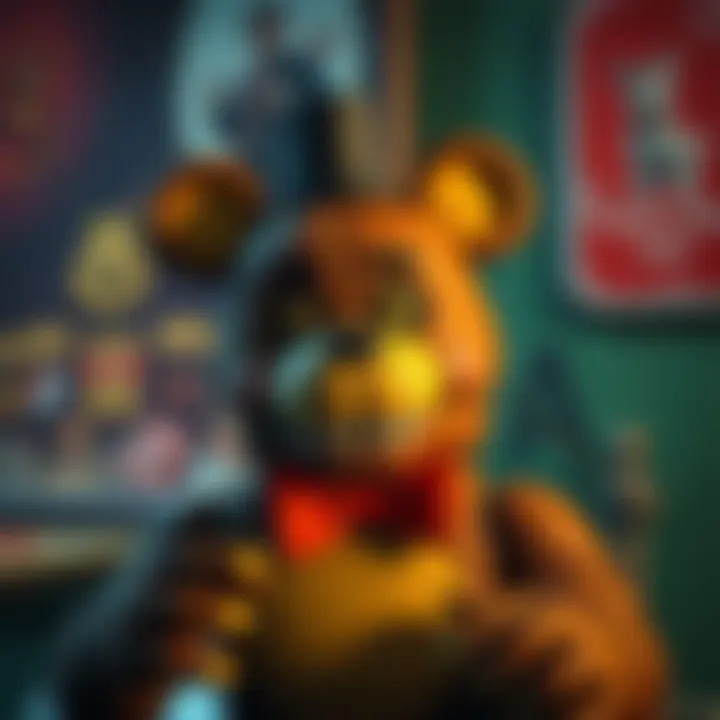 Screen capture of gameplay from a Freddy Fazbear game