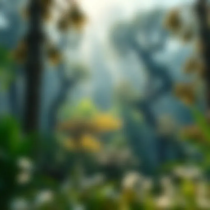 Enchanting forest landscape reminiscent of Lost Lands