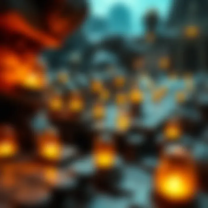 Intricate puzzle scene challenging players' wit