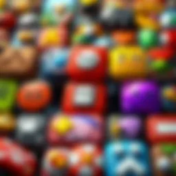 A selection of vibrant game icons representing various genres.