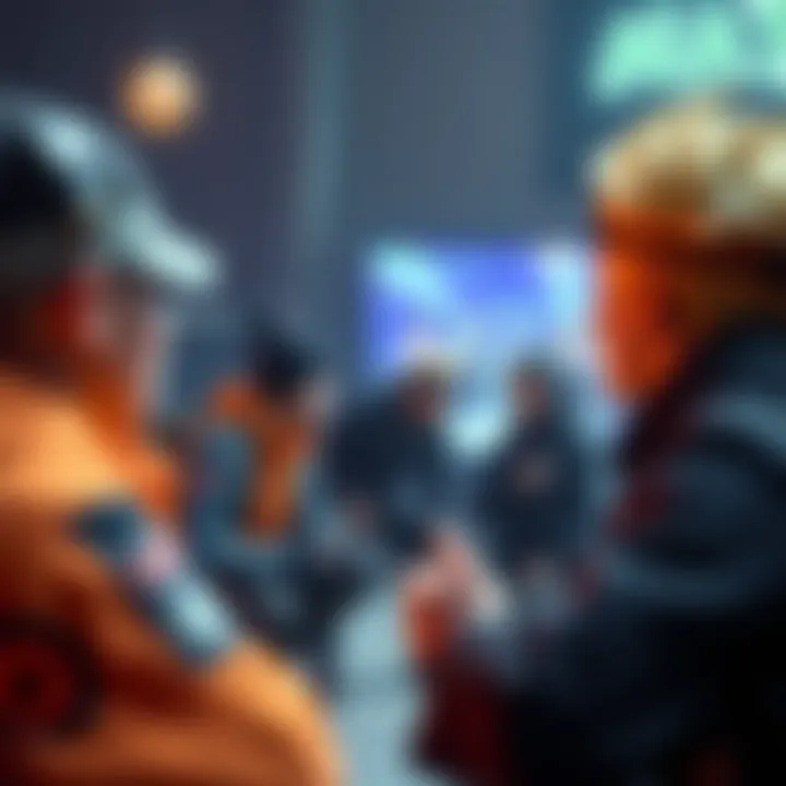 Online Multiplayer Experience Players engaging in an online Naruto multiplayer match