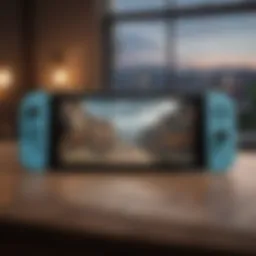 Anime streaming interface on Nintendo Switch showcasing popular titles