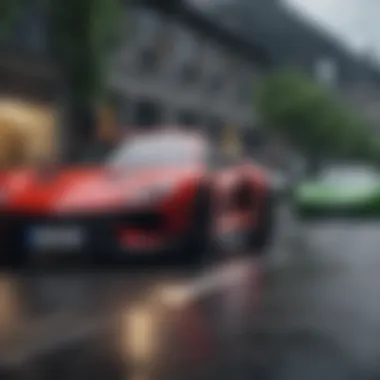 Diverse selection of cars available in the game