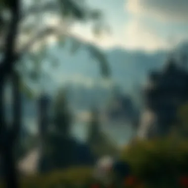 Desirable Location for Properties in Elder Scrolls Online A scenic location within Elder Scrolls Online, emphasizing the desirability of properties in that area.