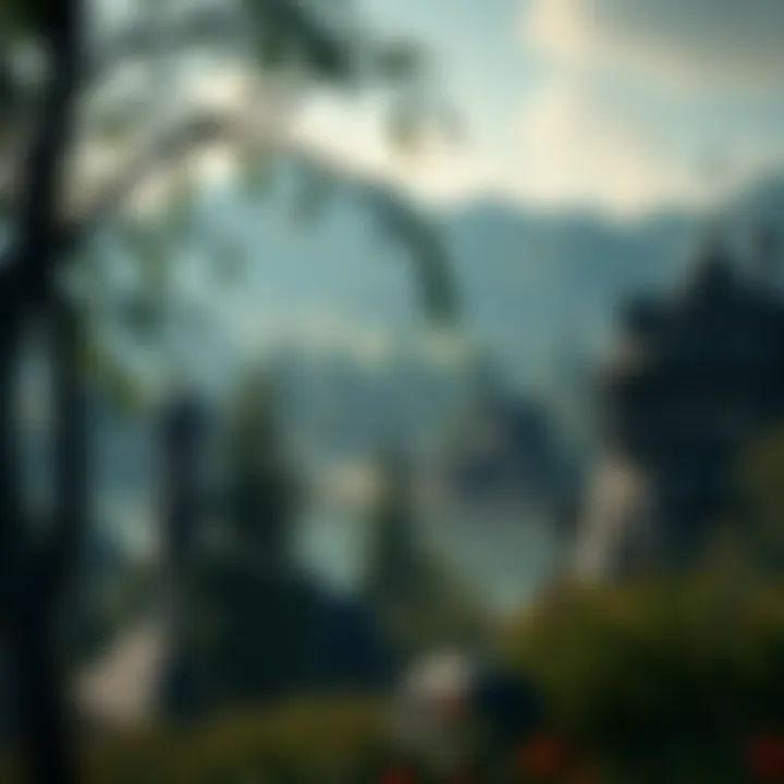 Desirable Location for Properties in Elder Scrolls Online A scenic location within Elder Scrolls Online, emphasizing the desirability of properties in that area.