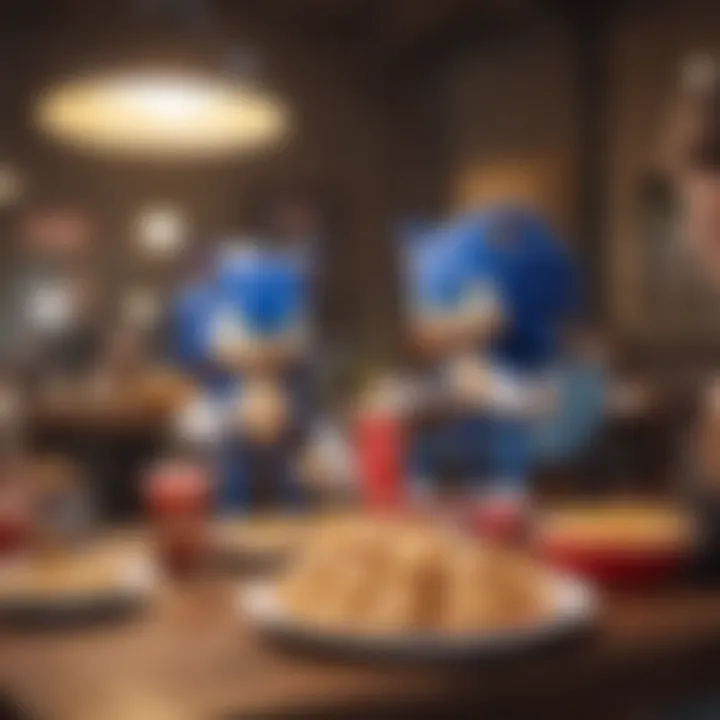 Social media influencers engaging with Sonic's gaming-themed promotional event