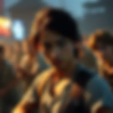 Character Choices in Interactive Story Games A captivating scene from an interactive story game showcasing character choices